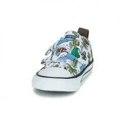 Chaussures Enfant Baskets basses Converse Chuck Taylor All Star 2V Desert Explorer Ox Blanc / Multicolore -Baskets mode Soldes 22674651 500 C