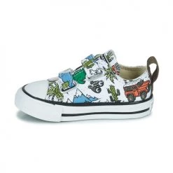 Chaussures Enfant Baskets basses Converse Chuck Taylor All Star 2V Desert Explorer Ox Blanc / Multicolore -Baskets mode Soldes 22674651 500 D