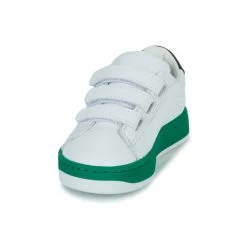 Chaussures Garçon Baskets basses Kenzo K29092 Blanc / Vert -Baskets mode Soldes 22682246 500 C