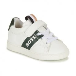Chaussures Garçon Baskets basses BOSS J09183 Blanc