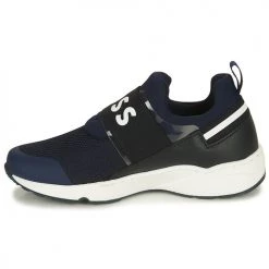 Chaussures Garçon Baskets basses BOSS J29295 Marine -Baskets mode Soldes 22682507 500 D