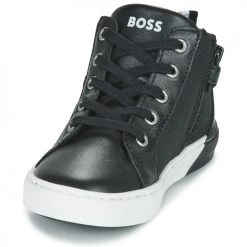 Chaussures Garçon Baskets montantes BOSS J09181 Noir -Baskets mode Soldes 22682511 500 C