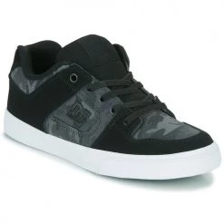 Chaussures Garçon Baskets basses DC Shoes PURE ELASTIC Noir / Camouflage