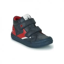Chaussures Garçon Baskets montantes Mod'8 TIFUN Gris / rouge