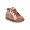 Chaussures Fille Baskets montantes Shoo Pom BOUBA BI ZIP Rose