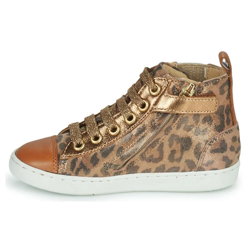 Chaussures Fille Baskets montantes Shoo Pom PLAY NEW JODLACE Léopard / Doré 4 Chaussures Fille Baskets montantes Shoo Pom PLAY NEW JODLACE Léopard / Doré – Image 4