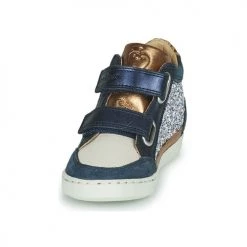 Chaussures Fille Baskets montantes Shoo Pom PLAY EASY CO Marine / Argenté / Doré -Baskets mode Soldes 22869572 500 C