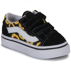 Chaussures Fille Baskets basses Vans TD OLD SKOOL V Noir / Jaune