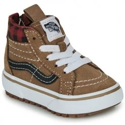 Chaussures Garçon Baskets montantes Vans TD SK8-HI ZIP MTE-1 Marron