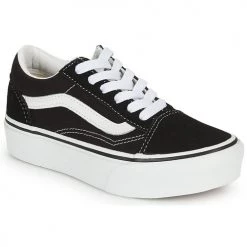 Chaussures Enfant Baskets basses Vans UY OLD SKOOL PLATFORM Noir / Blanc