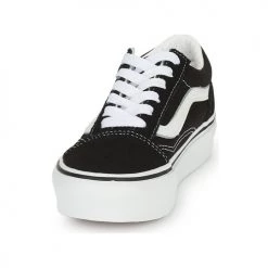 Chaussures Enfant Baskets basses Vans UY OLD SKOOL PLATFORM Noir / Blanc -Baskets mode Soldes 22873591 500 C