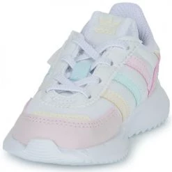Chaussures Fille Baskets basses adidas Originals RETROPY F2 EL I Blanc / Pastel -Baskets mode Soldes 22969672 500 C