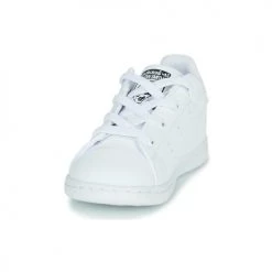 Chaussures Fille Baskets basses adidas Originals STAN SMITH EL I Blanc / Rose -Baskets mode Soldes 22969676 500 C