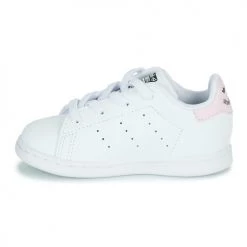 Chaussures Fille Baskets basses adidas Originals STAN SMITH EL I Blanc / Rose -Baskets mode Soldes 22969676 500 D