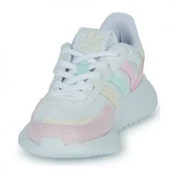 Chaussures Fille Baskets basses adidas Originals RETROPY F2 C Blanc / Pastel -Baskets mode Soldes 22969681 500 C