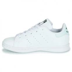 Chaussures Enfant Baskets basses adidas Originals STAN SMITH C Blanc / Bleu -Baskets mode Soldes 22969683 500 D