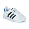 Chaussures Enfant Baskets basses adidas Originals SUPERSTAR C Blanc / Noir / Bleu