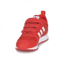 Chaussures Enfant Baskets basses adidas Originals ZX 700 HD CF C Rouge / Blanc -Baskets mode Soldes 22969690 500 C