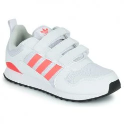 Chaussures Fille Baskets basses adidas Originals ZX 700 HD CF C Blanc / Corail