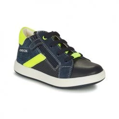 Chaussures Garçon Baskets basses Geox B BIGLIA B. B - NAPPA+DENIM SL Marine