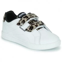 Chaussures Fille Baskets basses Reebok Classic RBK ROYAL COMPLETE Blanc / Léopard