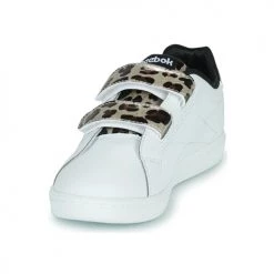 Chaussures Fille Baskets basses Reebok Classic RBK ROYAL COMPLETE Blanc / Léopard -Baskets mode Soldes 23083667 500 C