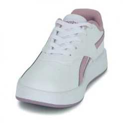 Chaussures Enfant Baskets basses Reebok Classic REEBOK AM COURT Blanc / Rose -Baskets mode Soldes 23083672 500 C