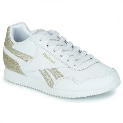 Chaussures Fille Baskets basses Reebok Classic REEBOK ROYAL CL JOG Blanc / Doré