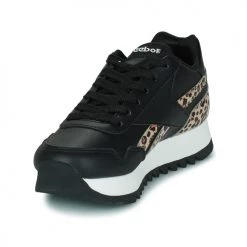 Chaussures Fille Baskets basses Reebok Classic REEBOK ROYAL CLJOG Noir / Léopard -Baskets mode Soldes 23083686 500 C