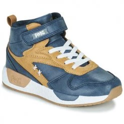 Chaussures Garçon Baskets montantes Primigi B&G MEGA Bleu / Marron
