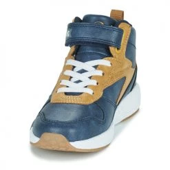 Chaussures Garçon Baskets montantes Primigi B&G MEGA Bleu / Marron -Baskets mode Soldes 23170310 500 C