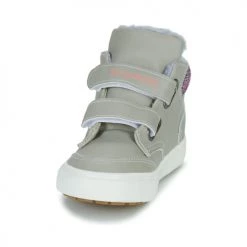 Chaussures Fille Baskets montantes Kangaroos KAVU PRIMO Gris / Rose -Baskets mode Soldes 23456093 500 C