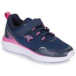 Chaussures Fille Baskets basses Kangaroos KQ-FLEET II EV Marine / Rose