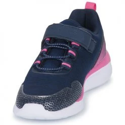 Chaussures Fille Baskets basses Kangaroos KQ-FLEET II EV Marine / Rose -Baskets mode Soldes 23456104 500 C