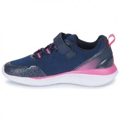 Chaussures Fille Baskets basses Kangaroos KQ-FLEET II EV Marine / Rose -Baskets mode Soldes 23456104 500 D