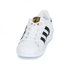 Chaussures Enfant Baskets basses adidas Originals SUPERSTAR Blanc / noir -Baskets mode Soldes 5629208 500 C