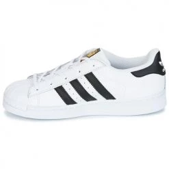 Chaussures Enfant Baskets basses adidas Originals SUPERSTAR Blanc / noir -Baskets mode Soldes 5629208 500 D