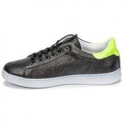 Chaussures Enfant Baskets basses Young Elegant People EDEN Noir / Jaune fluo -Baskets mode Soldes 6486801 500 D