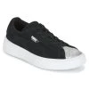 Chaussures Fille Baskets basses Puma SUEDE PLATFORM GLAM PS Noir / Argenté
