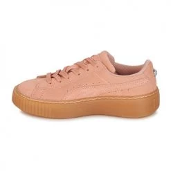 Chaussures Fille Baskets basses Puma SUEDE PLATFORM JEWEL PS Rose -Baskets mode Soldes 6619046 500 D