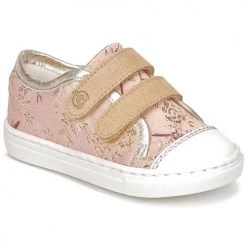 Chaussures Fille Baskets basses Citrouille et Compagnie JORDANIA Rose / Doré