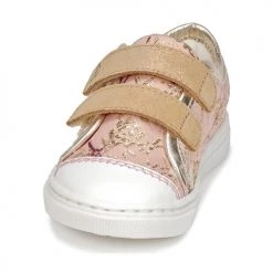 Chaussures Fille Baskets basses Citrouille et Compagnie JORDANIA Rose / Doré -Baskets mode Soldes 6796423 500 C