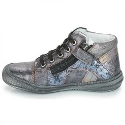 Chaussures Fille Baskets montantes GBB ROSETTA Gris / Bleu -Baskets mode Soldes 6902248 500 D