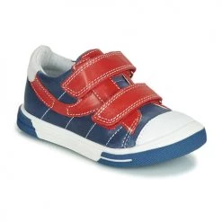 Chaussures Garçon Baskets basses Catimini SORBIER Bleu / Rouge