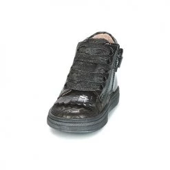 Chaussures Fille Baskets montantes Acebo's DOLAGIRI Noir / Argenté -Baskets mode Soldes 7907583 500 C