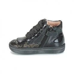 Chaussures Fille Baskets montantes Acebo's DOLAGIRI Noir / Argenté -Baskets mode Soldes 7907583 500 D