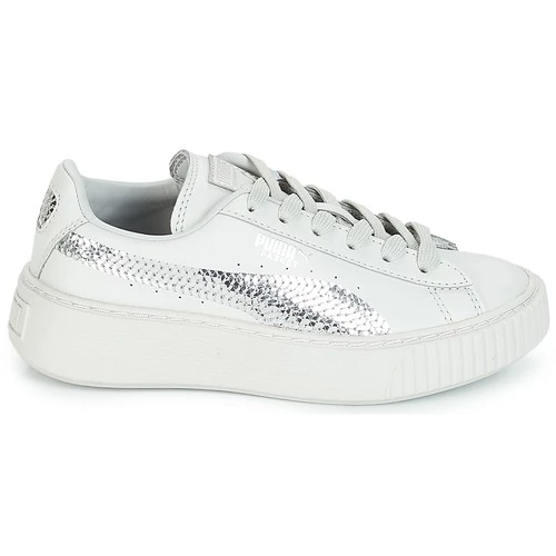 Chaussures Fille Baskets basses Puma G PS B PLATFORM BLING.GRAY GRAY 2 Chaussures Fille Baskets basses Puma G PS B PLATFORM BLING.GRAY GRAY – Image 2