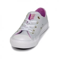 Chaussures Fille Baskets montantes Converse CHUCK TAYLOR ALL STAR HI Pure Platinum/Fuchsia Glow/White 6 Chaussures Fille Baskets montantes Converse CHUCK TAYLOR ALL STAR HI Pure Platinum/Fuchsia Glow/White -Baskets mode Soldes 8151756 500 C