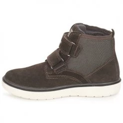 Chaussures Garçon Baskets montantes Geox J RIDDOCK BOY Marron / Marine -Baskets mode Soldes 8324502 500 D