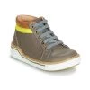 Chaussures Garçon Baskets montantes GBB QUITO Gris / Jaune